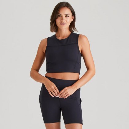 Ridgeline Womens Infinity Crop Top - Black Ridgeline Womens Infinity Crop Top - Black