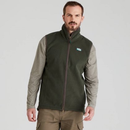 Ridgeline Mens Kodiak Fleece Gilet - Deep Forest