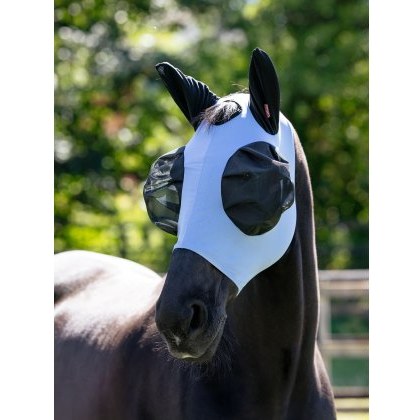 LeMieux Bug Relief Half Fly Mask - Powder Blue LeMieux Bug Relief Half Fly Mask - Powder Blue