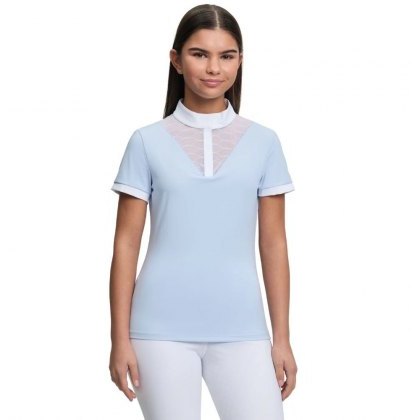 LeMieux Young Rider Eva Short Sleeve Show Shirt - Mist LeMieux Young Rider Eva Short Sleeve Show Shirt - Mist