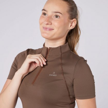 Cameo Equine Short Sleeve Base Layer - Mocha Cameo Equine Short Sleeve Base Layer - Mocha