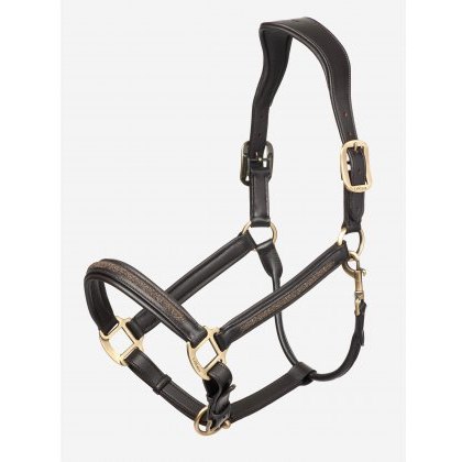 LeMieux Leather Crystal Headcollar - Brown