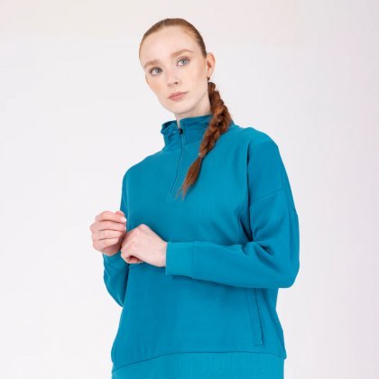 Shires Aubrion React 1/4 Zip Sweat - Kingfisher Shires Aubrion React 1/4 Zip Sweat - Kingfisher