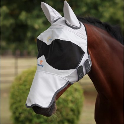Shires FlyGuard Sun Shade Fly Mask with Ears & Nose Shires FlyGuard Sun Shade Fly Mask with Ears & Nose