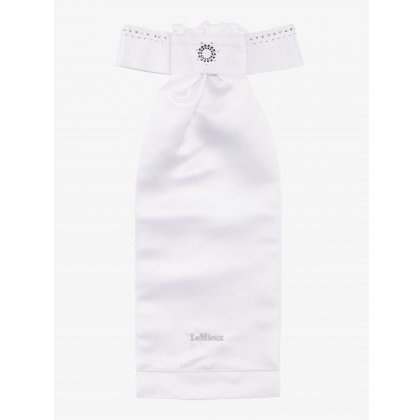 LeMieux Brilliance Stock - White/Navy LeMieux Brilliance Stock - White/Navy