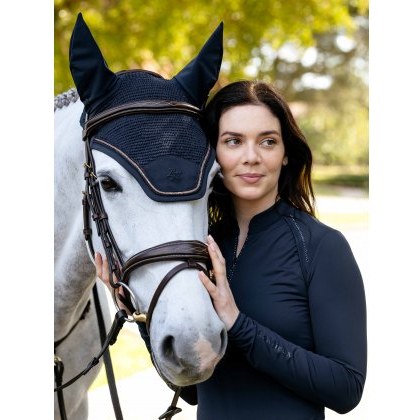 LeMieux Brilliance Fly Hood - Navy LeMieux Brilliance Fly Hood - Navy