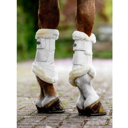 LeMieux Brilliance Fleece Brushing Boot - White LeMieux Brilliance Fleece Brushing Boot - White