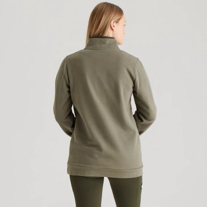 Ridgeline Womens Brancaster 1/4 Zip - Smokey Olive Ridgeline Womens Brancaster 1/4 Zip - Smokey Olive