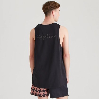Ridgeline Mens Signature Singlet - Black Ridgeline Mens Signature Singlet - Black
