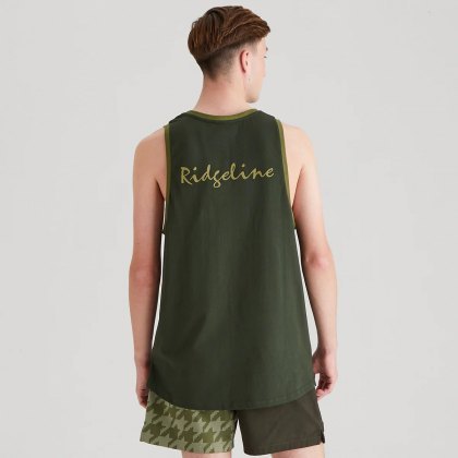 Ridgeline Mens Signature Singlet - Deep Forest Ridgeline Mens Signature Singlet - Deep Forest