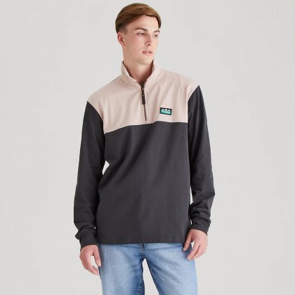 Ridgeline Mens Salthouse Zip Top - Shale Ridgeline Mens Salthouse Zip Top - Shale