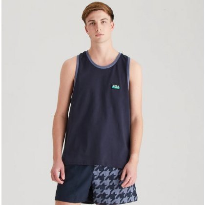 Ridgeline Mens Signature Singlet - Navy Ridgeline Mens Signature Singlet - Navy