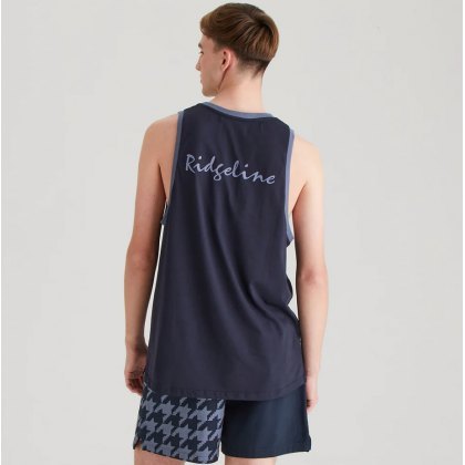 Ridgeline Mens Signature Singlet - Navy Ridgeline Mens Signature Singlet - Navy
