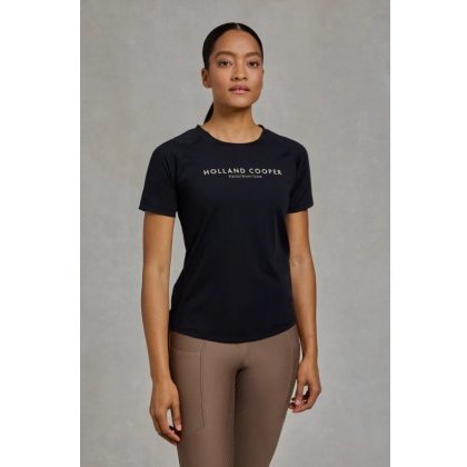 Holland Cooper Chiltern Crew Neck Tee - Black Holland Cooper Chiltern Crew Neck Tee - Black