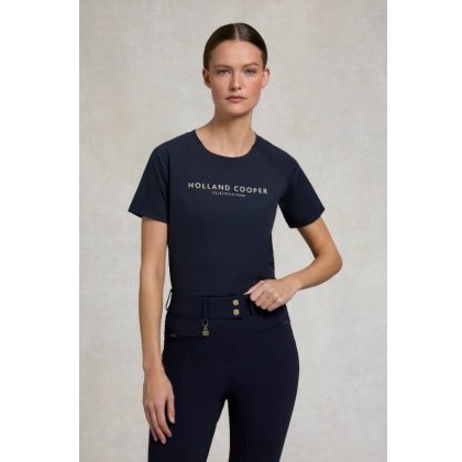 Holland Cooper Chiltern Crew Neck Tee - Ink Navy Holland Cooper Chiltern Crew Neck Tee - Ink Navy