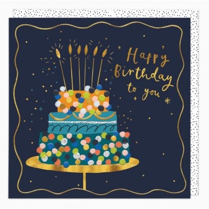 Whistlefish Bold Cake Birthday Card