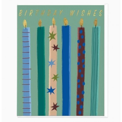 Whistlefish Charming Candles Birthday Card