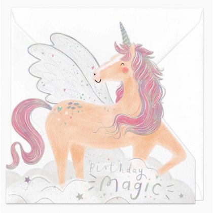 Whistlefish Magical Unicorn Birthday Cut-Out Card