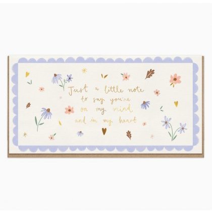 Whistlefish Dainty Floral Just To Say Card