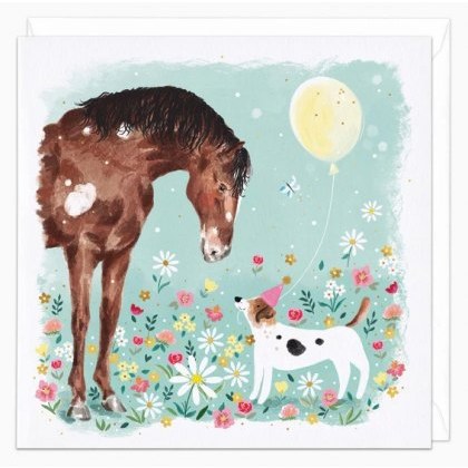 Whistlefish Friends in the field Birthday Card