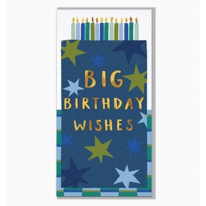 Whistlefish Tall Cake & Candles Birthday Card