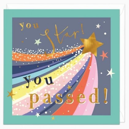 Whistlefish You Star! You Passed Card