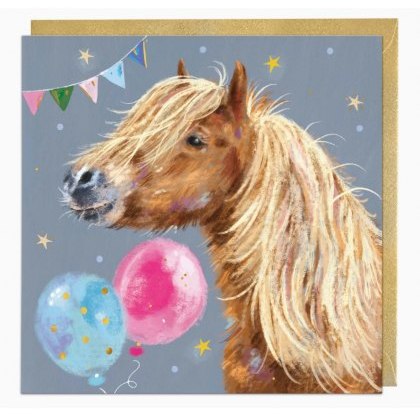 Whistlefish Party Horse Birthday Card