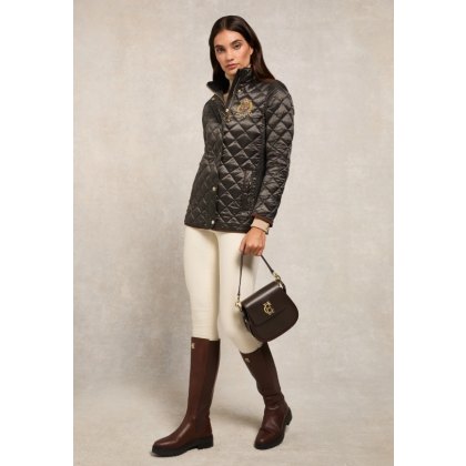 Diamond Quilt Classic Jacket - Khaki Diamond Quilt Classic Jacket - Khaki