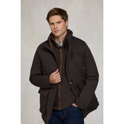 Mens Stamford Field Coat - Chocolate Mens Stamford Field Coat - Chocolate