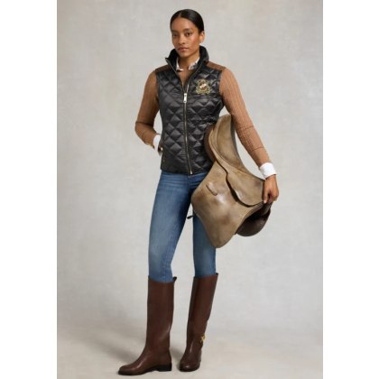 Diamond Quilt Classic Gilet - Khaki Diamond Quilt Classic Gilet - Khaki