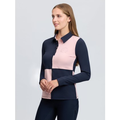 Harlequin Rugby Shirt Base Layer - Petal/Navy Harlequin Rugby Shirt Base Layer - Petal/Navy