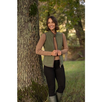 Frankie Fleece Gilet - Willow Green Frankie Fleece Gilet - Willow Green