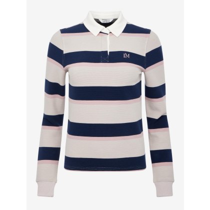Sloane Stripe Rugby Shirt - Stone Sloane Stripe Rugby Shirt - Stone