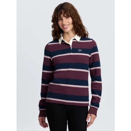 Sloane Stripe Rugby Shirt - Bramble Sloane Stripe Rugby Shirt - Bramble