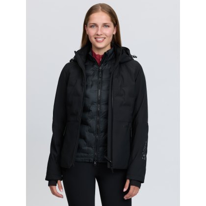 Brooke 3 in 1 Waterproof Hybrid Jacket - Black