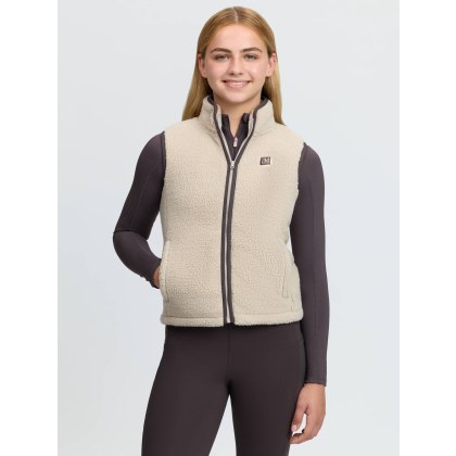 Young Rider Trinity Teddy Gilet - Stone