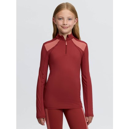 Young Rider Mia Mesh Base Layer - Russet Young Rider Mia Mesh Base Layer - Russet