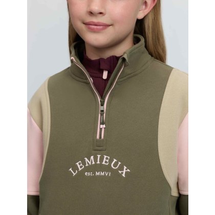 Young Rider Viola Quarter Zip Sweat - Willow Green