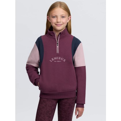 Young Rider Viola Quarter Zip Sweat - Bramble