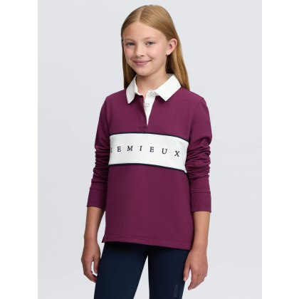 Young Rider Riley Rugby Shirt - Blackberry Young Rider Riley Rugby Shirt - Blackberry