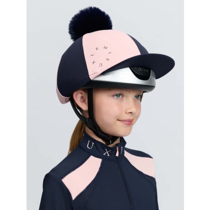 Harlequin Hat Silk - Navy/Petal Harlequin Hat Silk - Navy/Petal