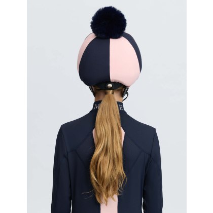 Harlequin Hat Silk - Navy/Petal Harlequin Hat Silk - Navy/Petal