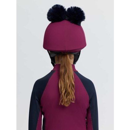 Mini Double Pom Hat Silk - Blackberry Mini Double Pom Hat Silk - Blackberry