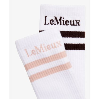 High Crew Socks 2 Pack - White High Crew Socks 2 Pack - White