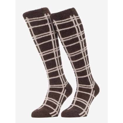 Heritage Check Fluffies - Cocoa