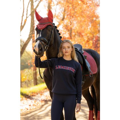 Vida Varsity Crew Neck Sweat - Navy Vida Varsity Crew Neck Sweat - Navy