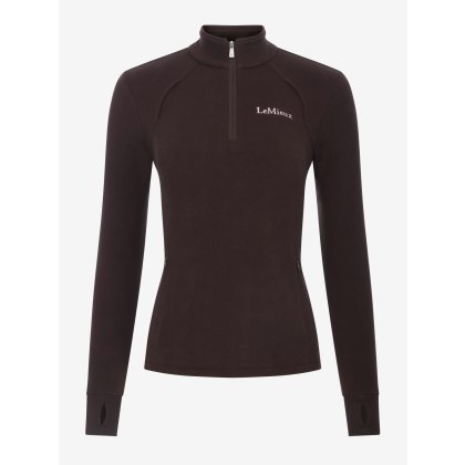 Frances Quarter Zip Fleece - Cocoa Frances Quarter Zip Fleece - Cocoa