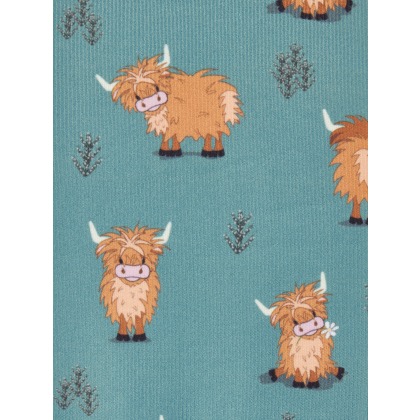 Footsie Socks Highland - Cow/Aloe