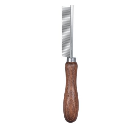 Metal Comb - Wooden Metal Comb - Wooden