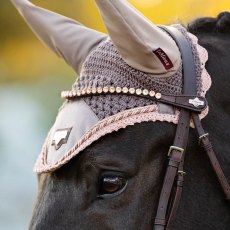 LeMieux Classic Diamante Browband - Brown Leather